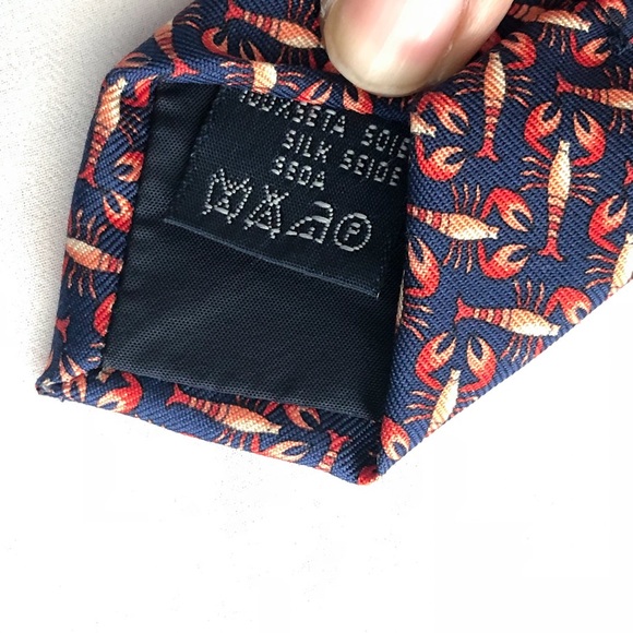 Burberry lobster motif silk Tie - Picture 4 of 4